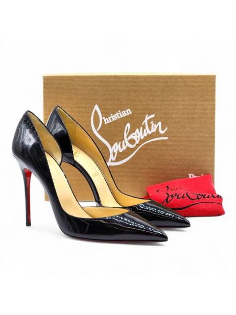 Christian Louboutin Iriza Patent Leather D’Orsay Pumps Black EU 40 US 9.5 - $945