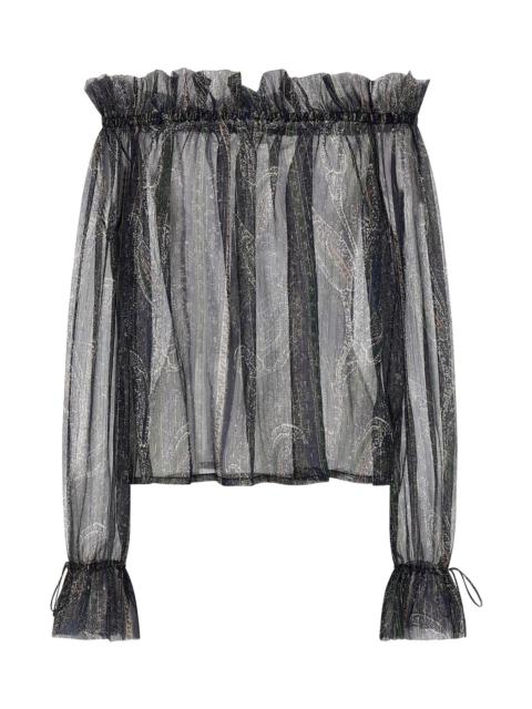 SAINT LAURENT Lurex blouse