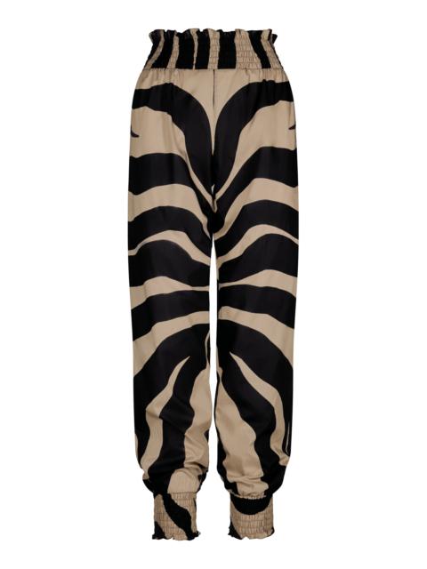 Johanna Ortiz Be In Peace Shirred Cotton Pants multi