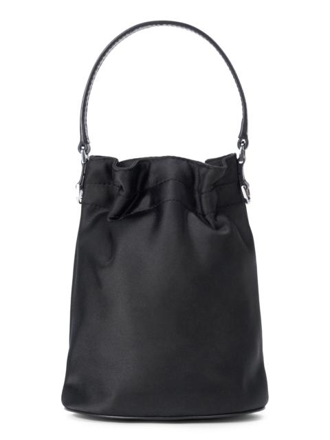 STAUD STAUD Lila Satin Mini Bucket Bag in Black at Nordstrom