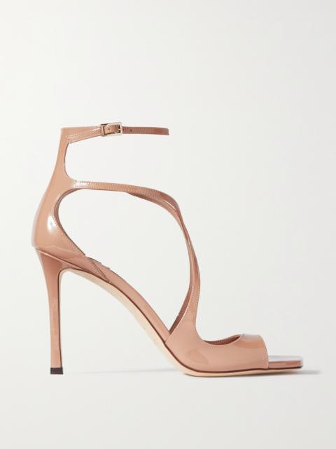 JIMMY CHOO Azia 95 Patent-leather Sandals