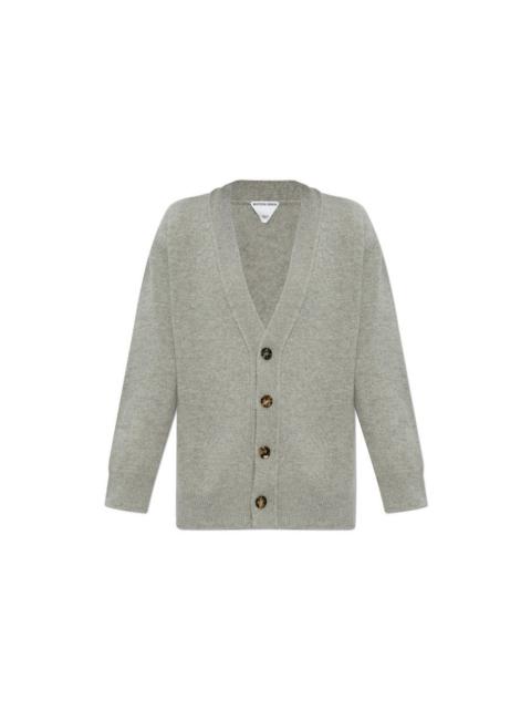 Bottega Veneta BOTTEGA VENETA Gray Buttoned Cardigan New & Authentic (Women