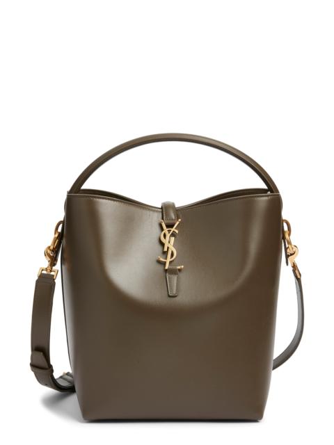 SAINT LAURENT Saint Laurent Le 37 Leather Bucket Bag in Deep Musk at Nordstrom