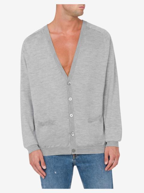 Moschino WOOL CARDIGAN GOLDEN M