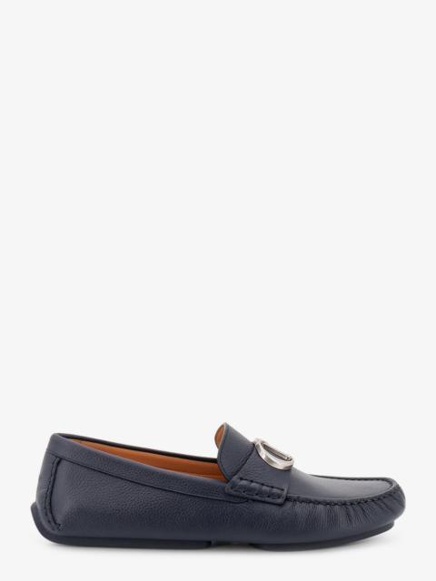 Dior Dior Roadie Leather Loafers Blue Men