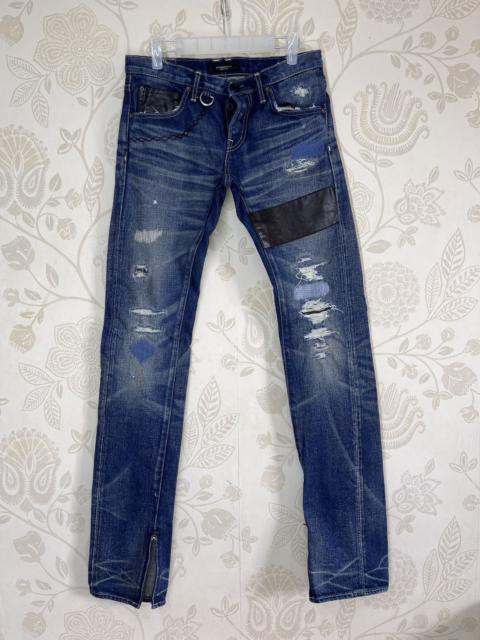 Very Rare - OverDesign Distressed Denim Selvedge Jeans Made In Japan