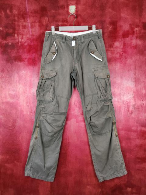 Other Designers Japanese Brand - Japan multipocket Gray utility streetwear cargo Pants #4544