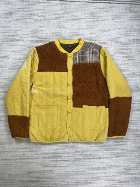 Other Designers Japanese Brand × Vintage - Vintage Amina Multicolour Patchwork Lined Sherpa Jacket