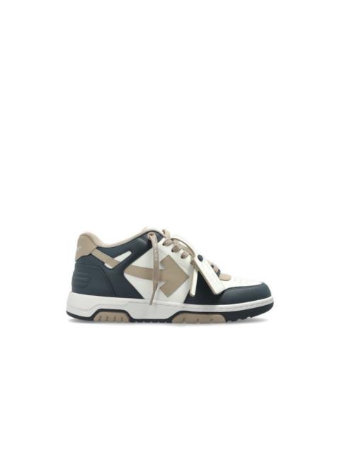 Off-White OFF-WHITE Out Of Office Beige Green Sneakers New & Authentic