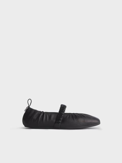 rag & bone Spire Ruched Leather Mary Janes