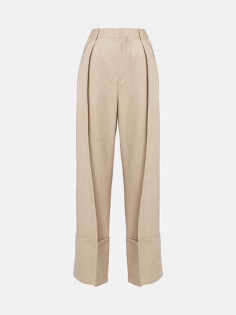 Victoria Beckham Virgin wool wide-leg pants