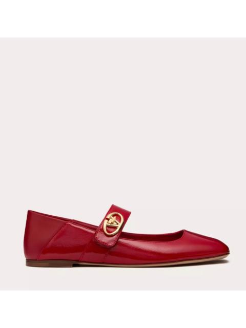 Valentino Valentino Mary Jane V-Logo Ballerina Flat