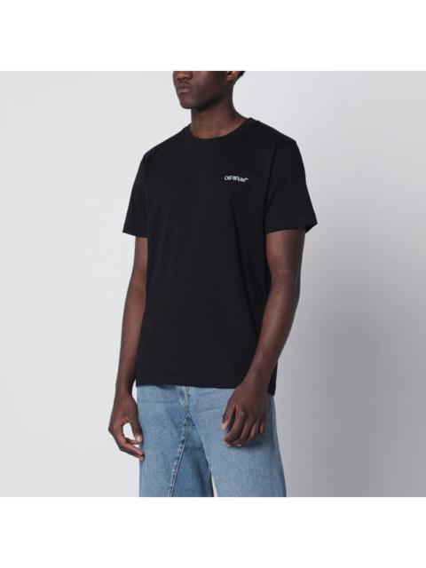 Off-White Off-White Black T-Shirt With Logo Print Men