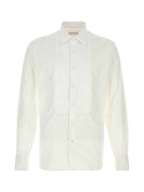 Prada Prada Men White Stretch Poplin Shirt