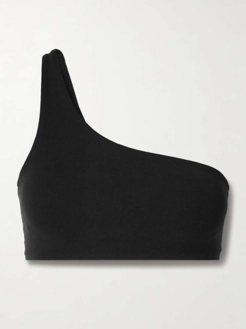 Zenvy one-shoulder Dri-FIT sports bra Black