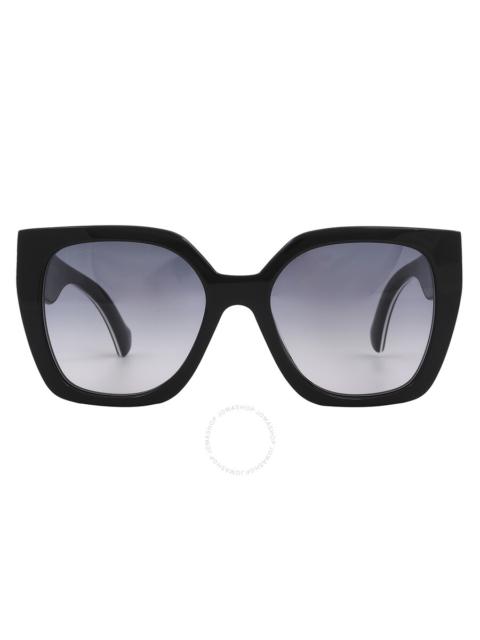 GUCCI Gucci Grey Gradient Oversized Ladies Sunglasses GG1300S-004 55
