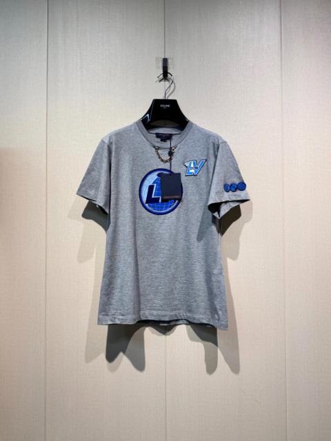 Louis Vuitton Louis Vuitton Lv Embroidered Logo Chain Short-Sleeve T-Shirt