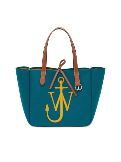logo-embroidered tote bag