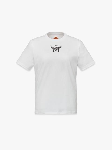 MCM Logo Print T-Shirt in Organic Cotton