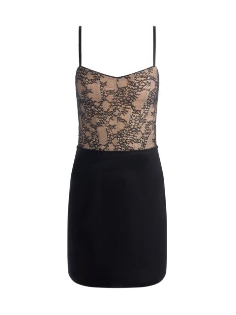 Alice + Olivia CARLA LACE CORSET MINI DRESS