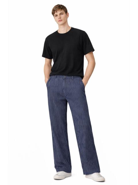 Lanvin LANVIN Sport Pinstripe Hickory Trousers Minimal Luxury Pants