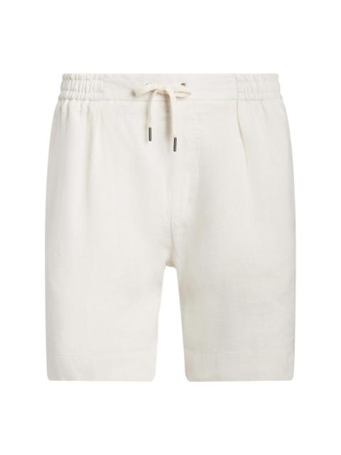 drawstring linen deck shorts