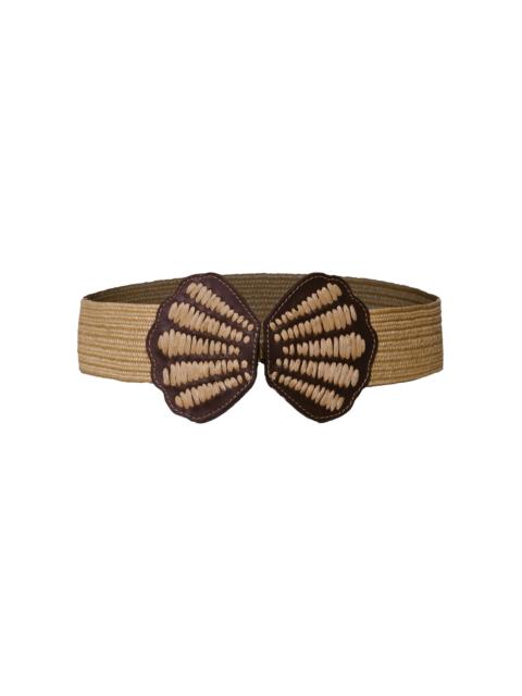 Johanna Ortiz Boho Seashells Belt brown