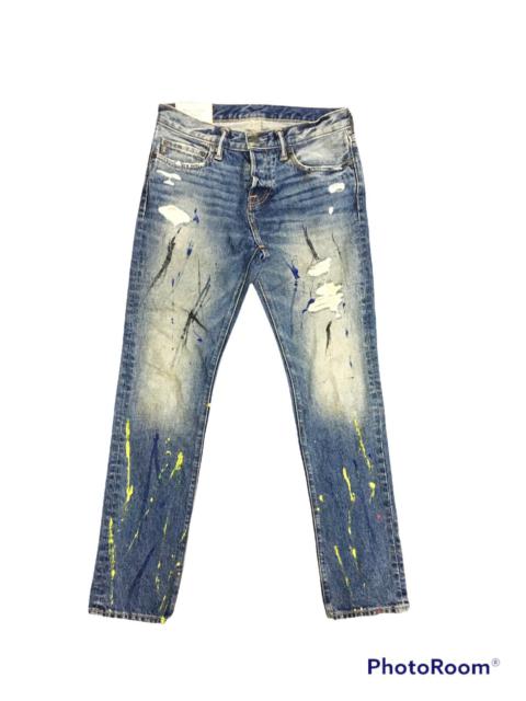 Other Designers Abercrombie & Fitch New York Distressed Painter Denim
