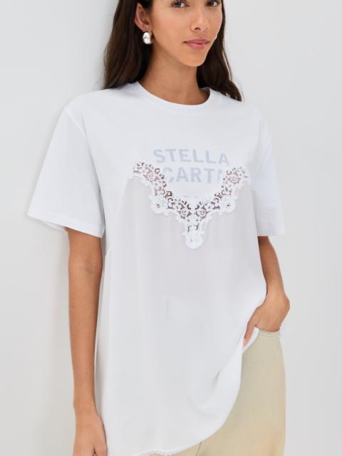 Stella McCartney Lace Slip Jersey Tee