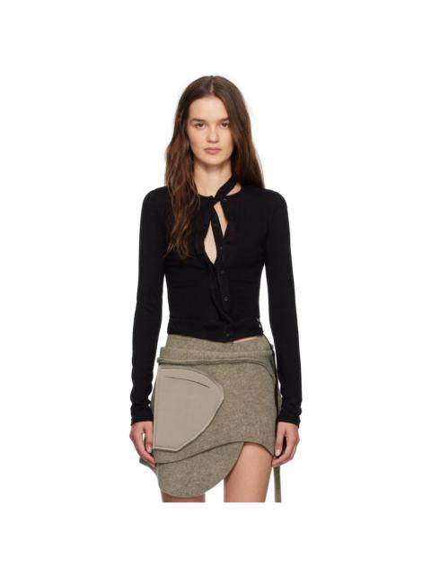 OTTOLINGER Black Double Closure Knit Cardigan