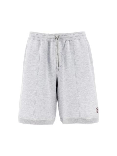 Brunello Cucinelli COTTON AND SILK BLEND SHORTS