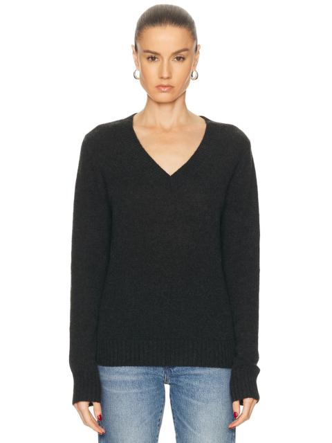 Enza Costa Cashmere V-Neck Sweater