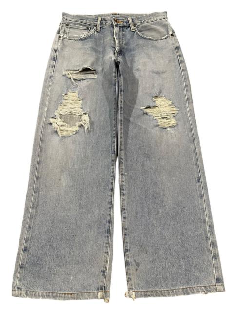 Other Designers Distressed Denim - Vintage Edwin 505x Blue Wash Distressed Style Baggy Jeans