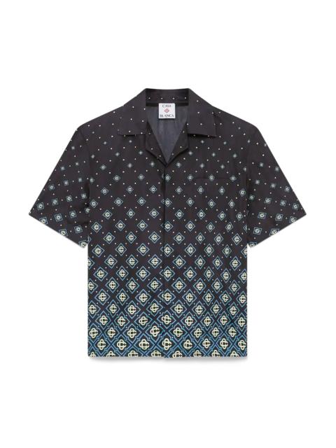 CASABLANCA Degrade Black Monogram Short Sleeve Swimwear