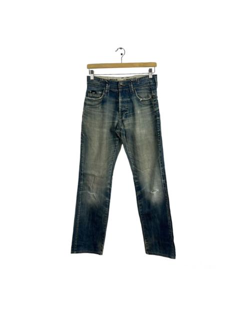 VINTAGE GAS MADE IN ITALY DISTRESSED DENIM