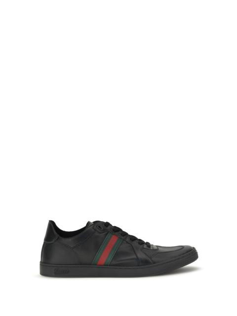 GUCCI Gucci Stretch Coda Leather Sneakers Black Men