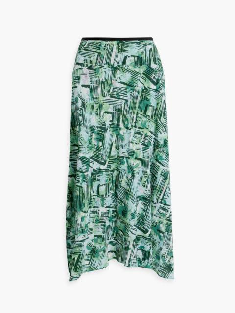 DIANE VON FURSTENBERG Maria reversible printed crepe midi skirt