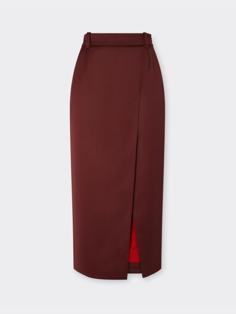 Ferrari Wool satin skirt