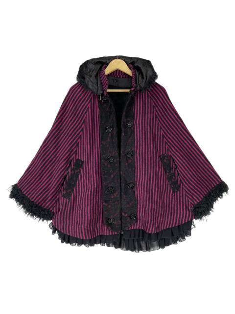 Other Designers Japanese Brand - ☀️ALGONQUINS STRIPED HOODIE PONCHO