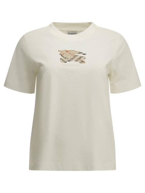 Burberry Burberry Knight Check Crew-neck T-shirt White