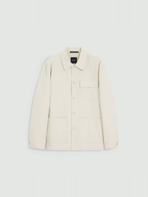 Theory Utility Coat in Stretch Cotton Canvas