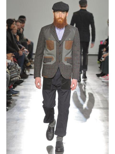 Junya Watanabe MAN *NoTariff FW 2012 Runaway Junya Watanabe Wool Plaid Blazer