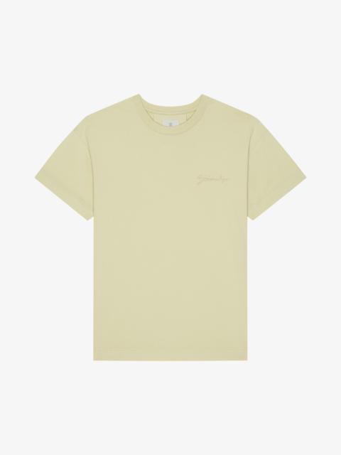 Givenchy T-SHIRT IN COTTON WITH GIVENCHY SIGNATURE