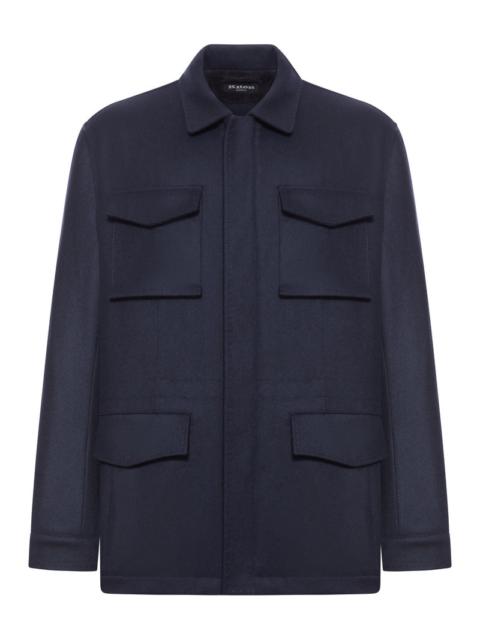 Other Designers Kiton Men Multi-Pocket Cashmere Field Jacket