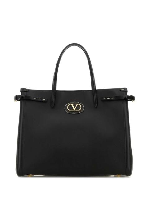 Valentino Valentino Garavani Women Black Leather Antibes Shopping Bag