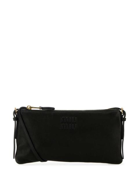 Miu Miu Women Black Leather Crossbody Bag
