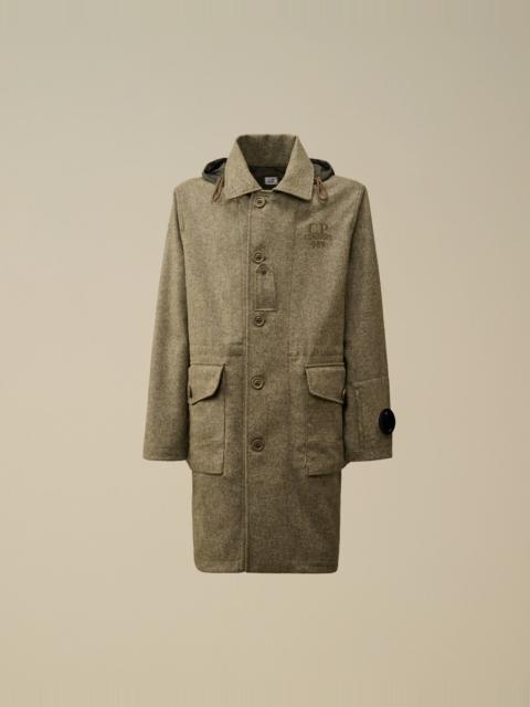 Shetland Twill Hooded Car Coat