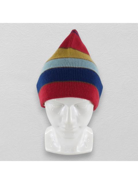 Other Designers Japanese Brand - Britania Stripes Snow Cap Hat Beanie -BN447