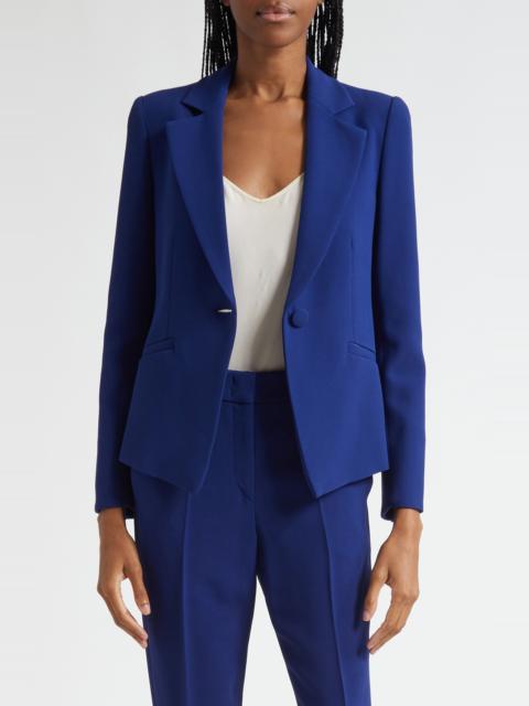 EMPORIO ARMANI Emporio Armani Essential One-Button Blazer in Solid Medium Blue at Nordstrom