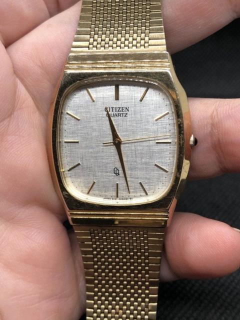 Other Designers Vintage 80s Citizen Tank Linen Dial